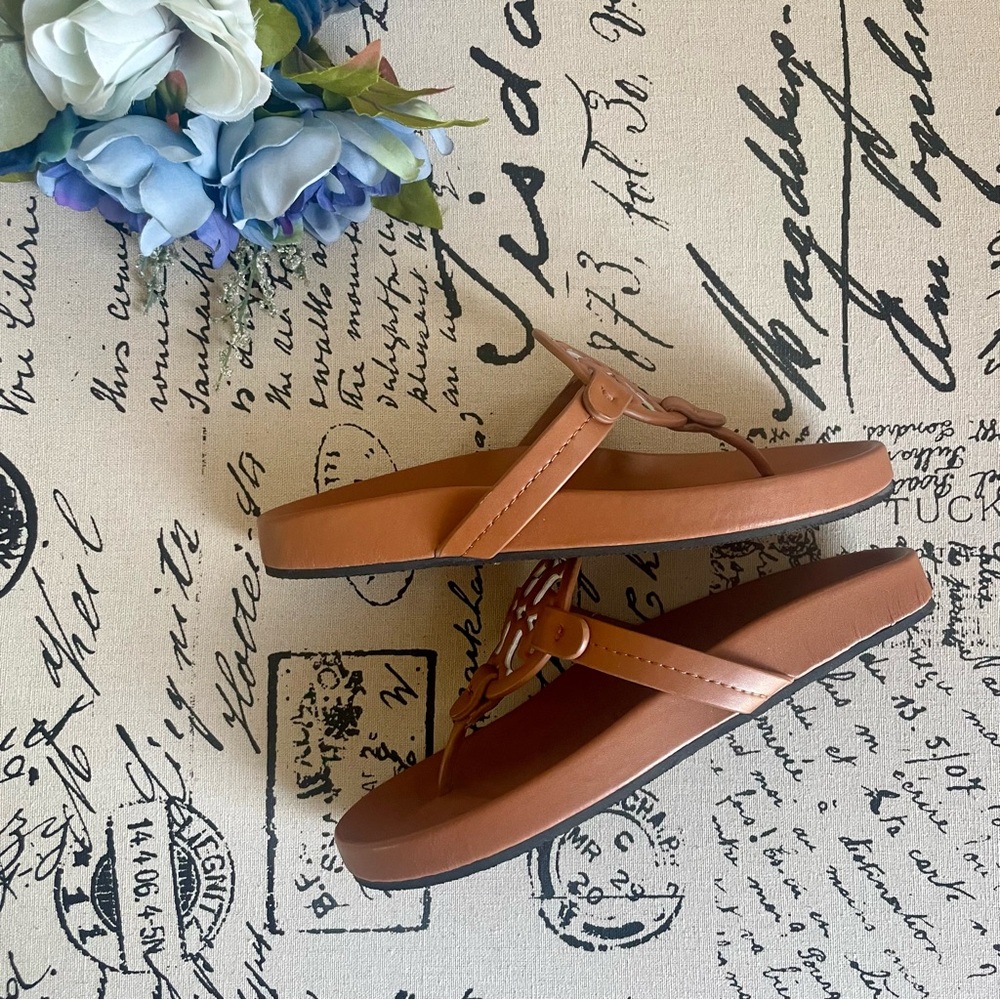 Tory Burch Miller Cloud Leather Thong Sandals Size EU 40 - Picture 6 of 12